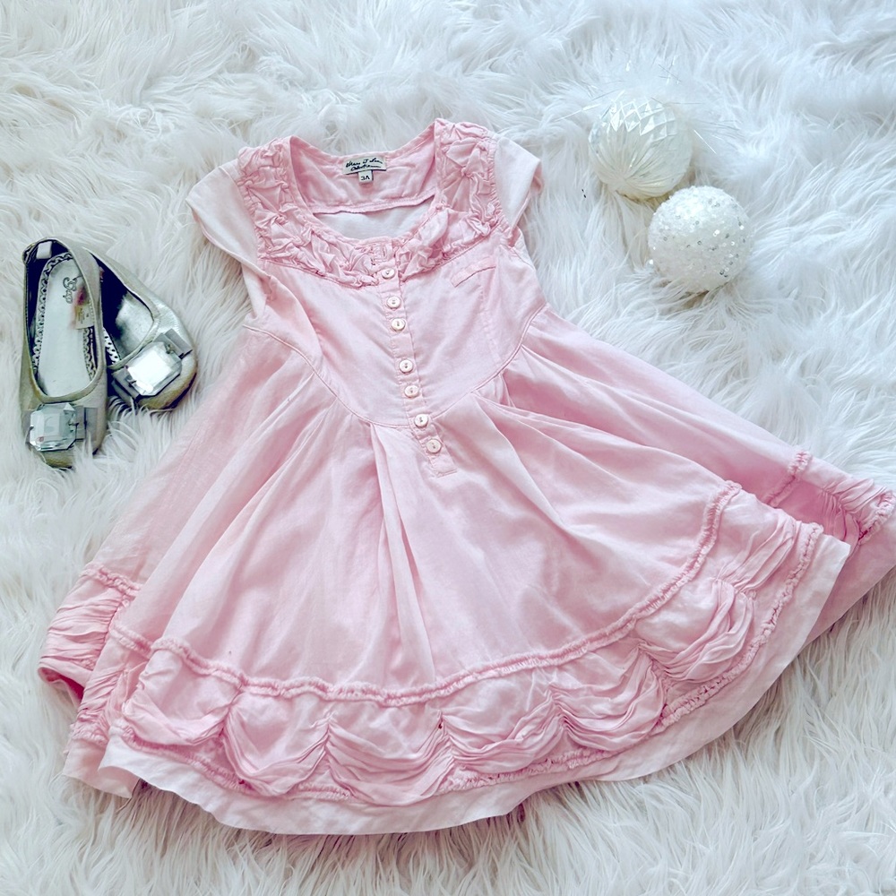💮Eliane et Lena Pink Twirl Easter Dress Adorable💮